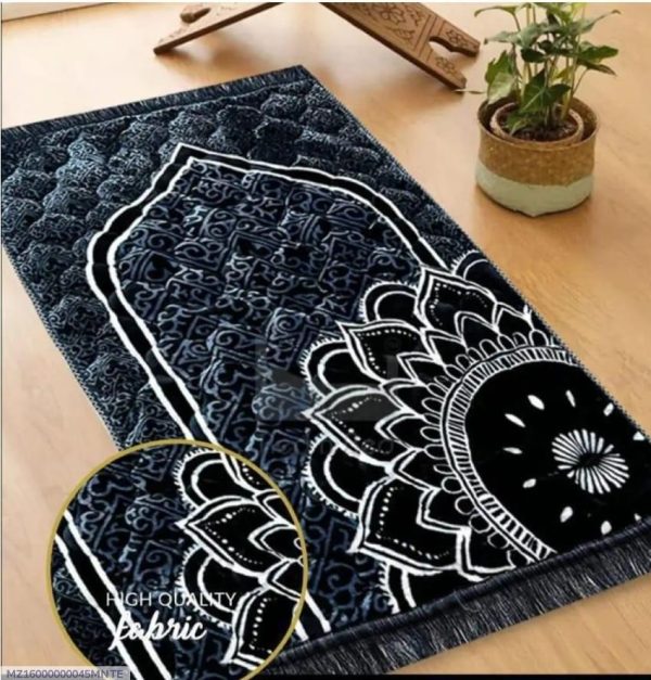 Luxury Velvet Embossed Prayer Mat ā Soft Comfortable Muslim Janamaz For Daily Salah, Elegant Islamic Design, Lightweight & Durable Namaz Rug, Perfect Gift For Ramadan, Hajj & Umrah (random Design ā Color)