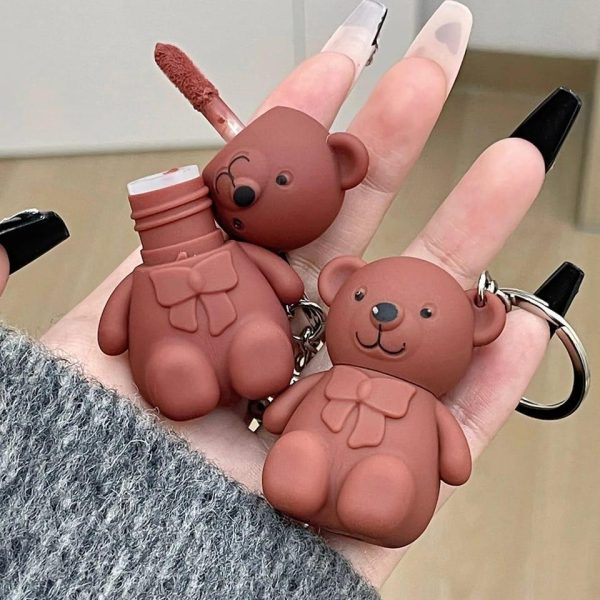 Teddy Bear Keychain Style Lip Gloss ā Cute & Portable, Multicolor Shades (pack Of 2 / Pack Of 3 / Pack Of 6)