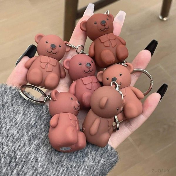 Teddy Bear Keychain Style Lip Gloss ā Cute & Portable, Multicolor Shades (pack Of 2 / Pack Of 3 / Pack Of 6)