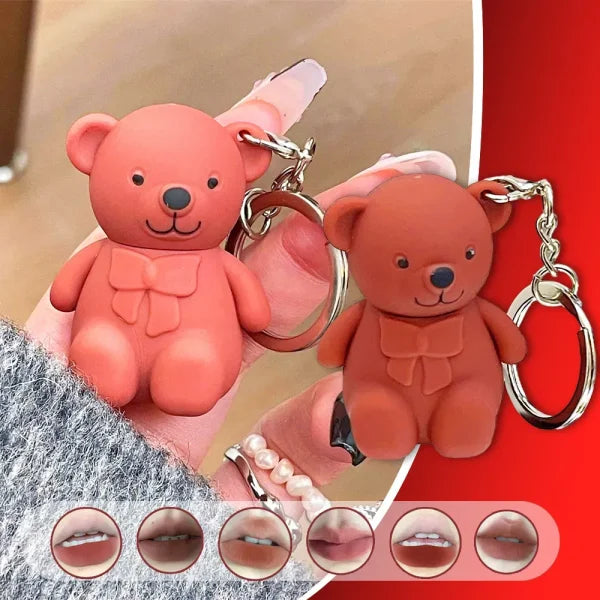 Teddy Bear Keychain Style Lip Gloss ā Cute & Portable, Multicolor Shades (pack Of 2 / Pack Of 3 / Pack Of 6)