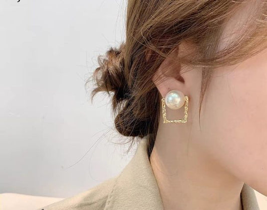 Korean Square Pearl Shape Earing | Ethnic Wear | Casual Wear For Girls